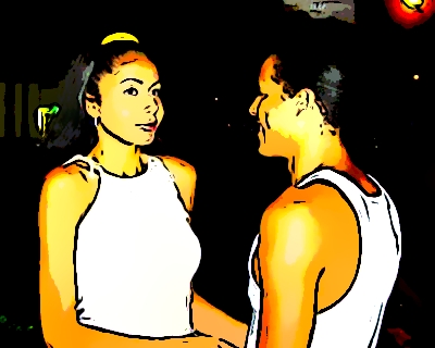 Esclava de polla caliente con tetas y polla