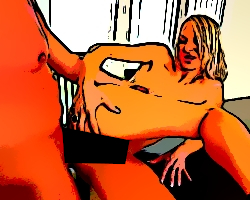 The horny lover ejaculates his cum into the tight ass of the trans woman!